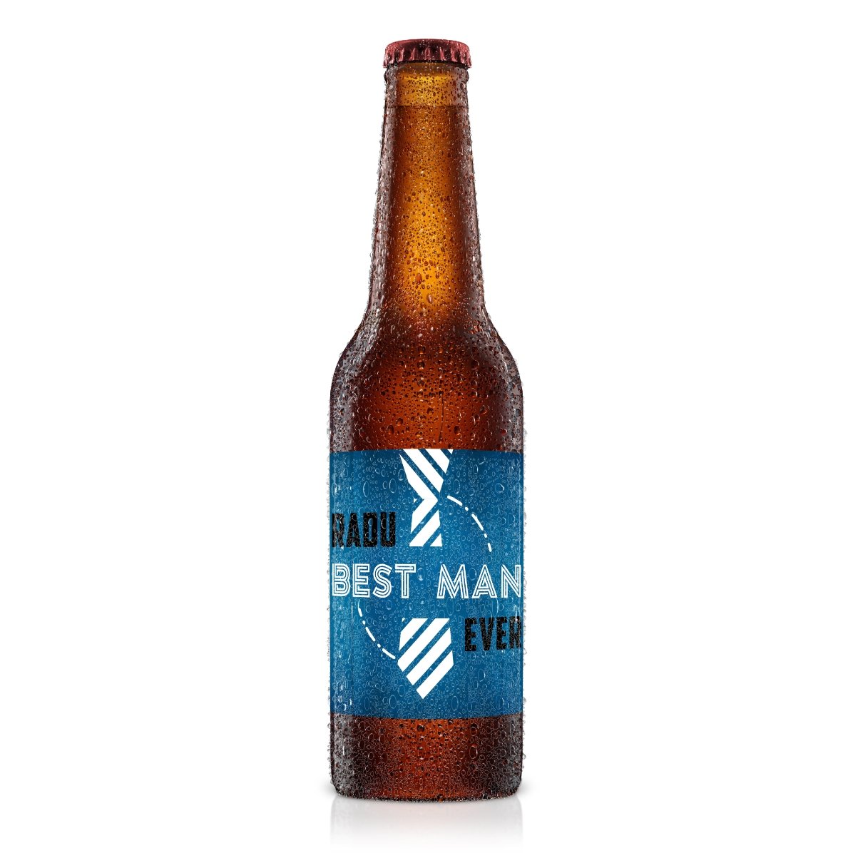 Bière personnalisée avec un texte - Témoin