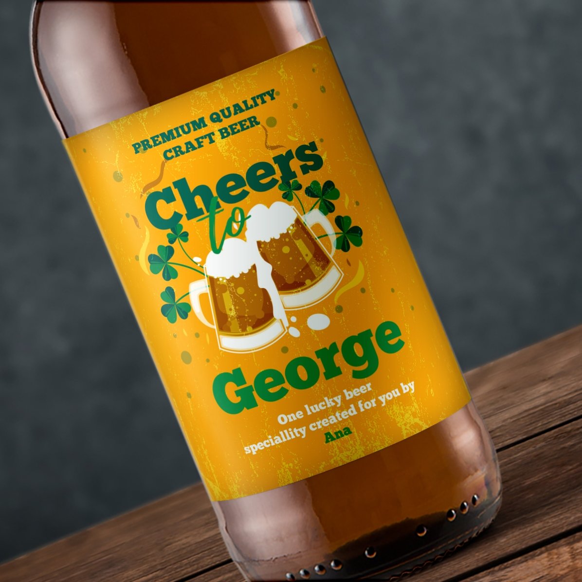 Bière personnalisée avec un message - À la santé de...