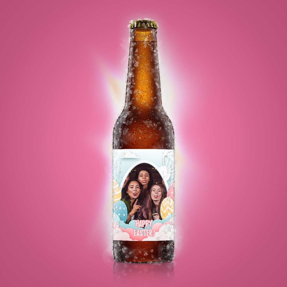 Bière personnalisée avec photo - Joyeuses Pâques !