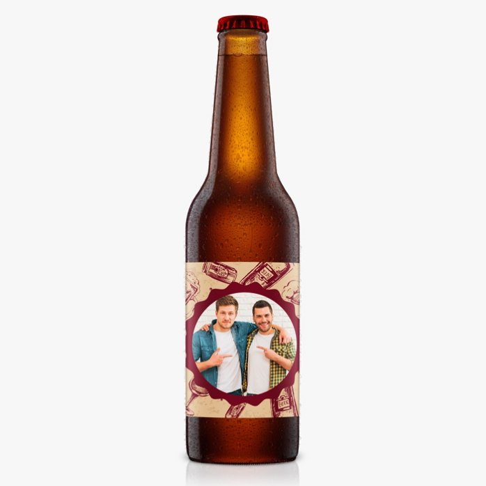 Bière personnalisée avec une photo