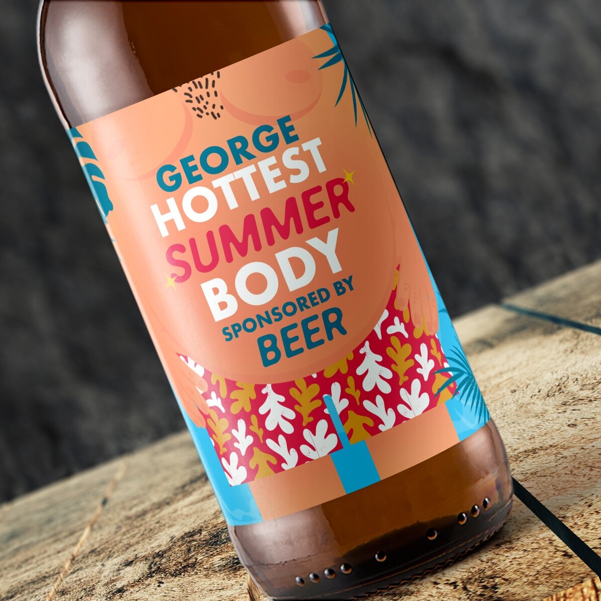 Bière personnalisée avec un texte - Hot body