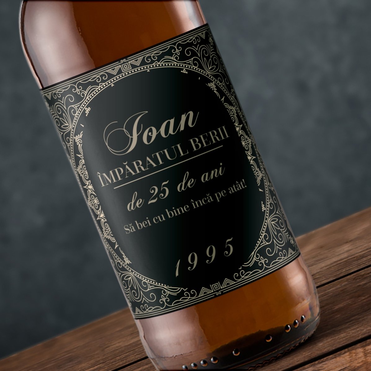 Bière personnalisée avec un texte - L