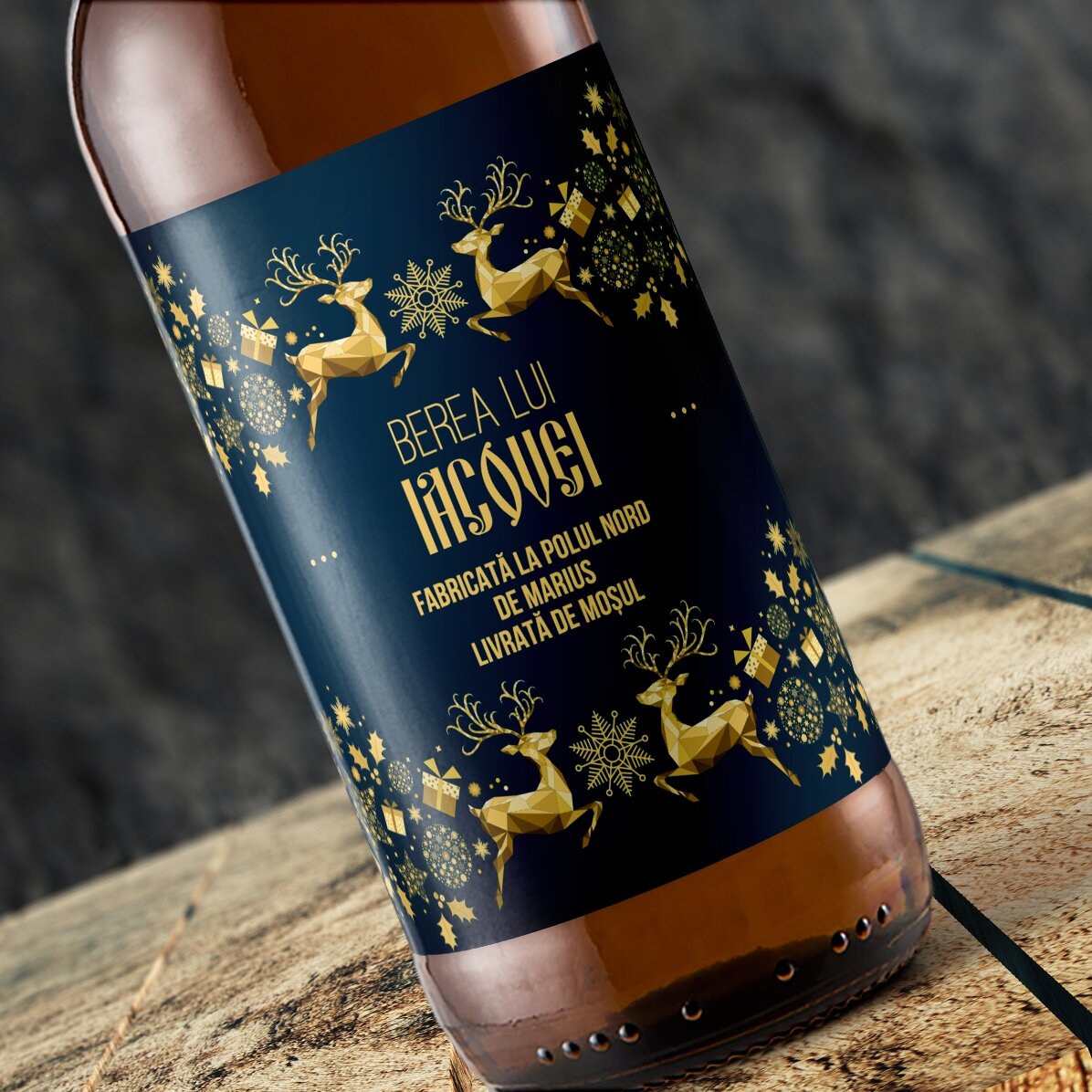 Bière personnalisée avec un texte - La magie de l