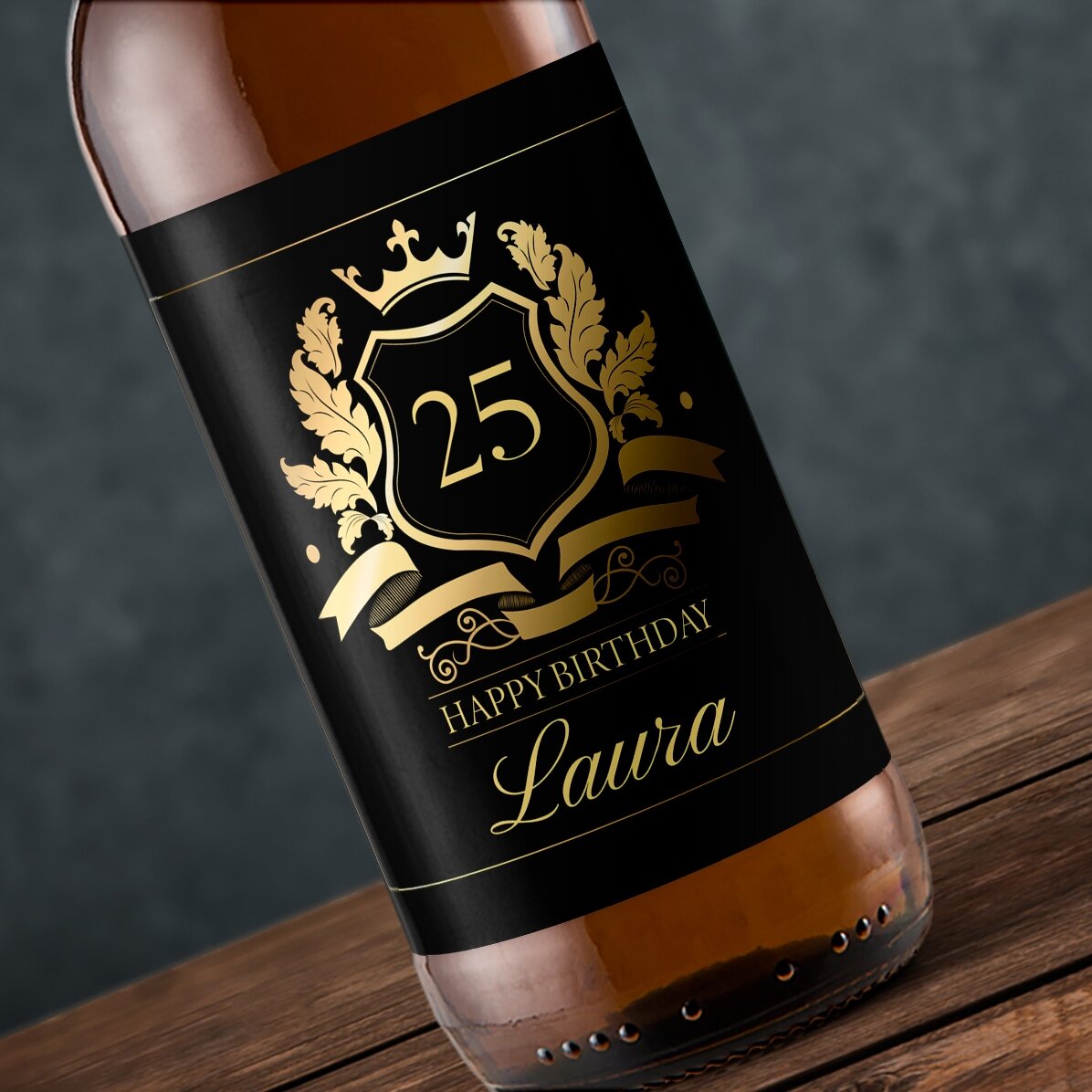 Bière personnalisée avec un texte - Royalty