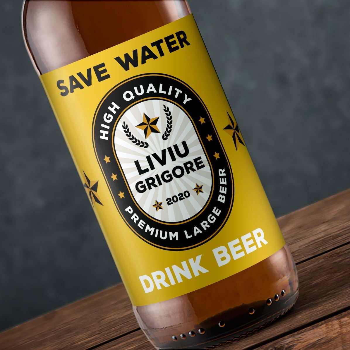 Bière personnalisée avec un message - Économisez l
