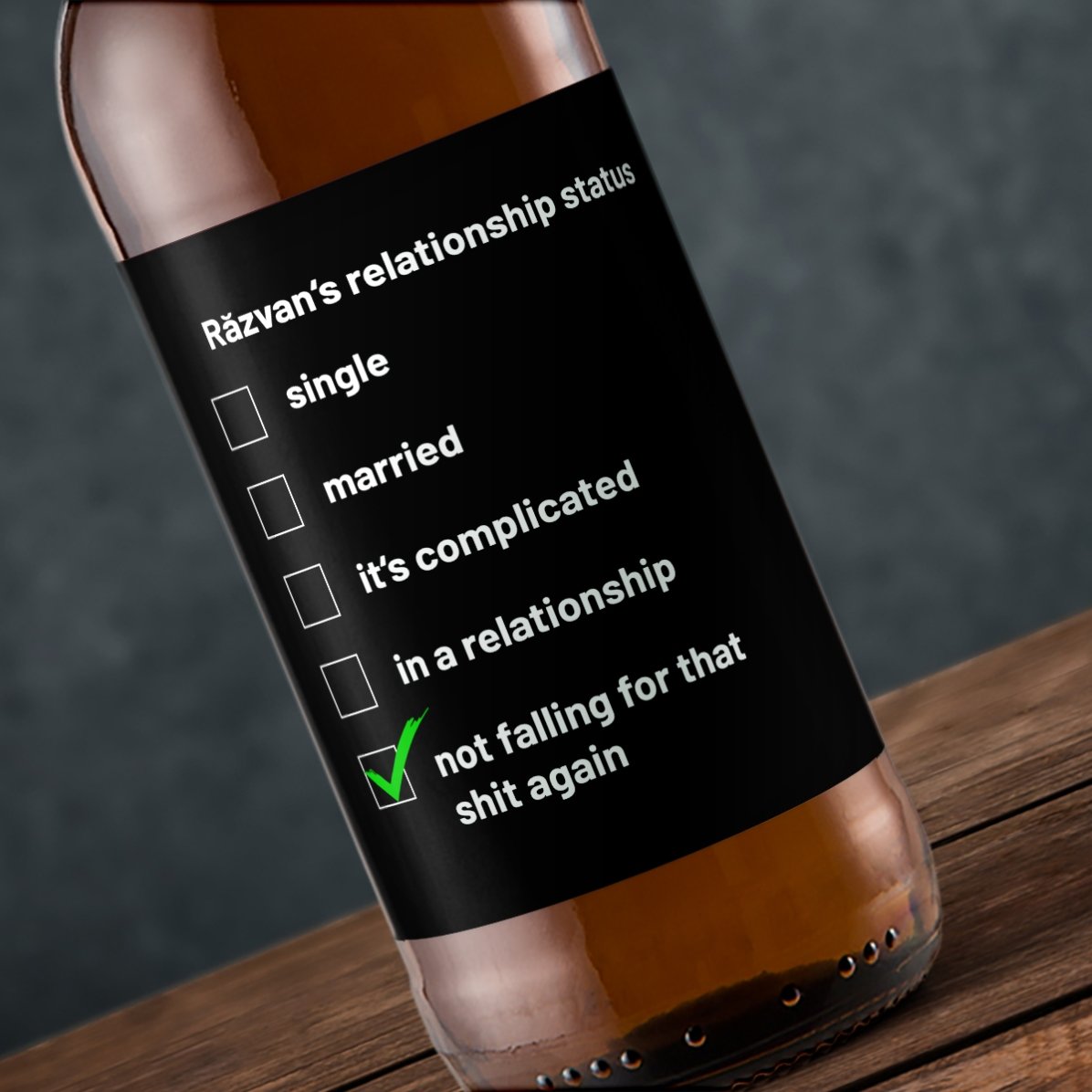 Bière personnalisée avec un texte - Unitaire