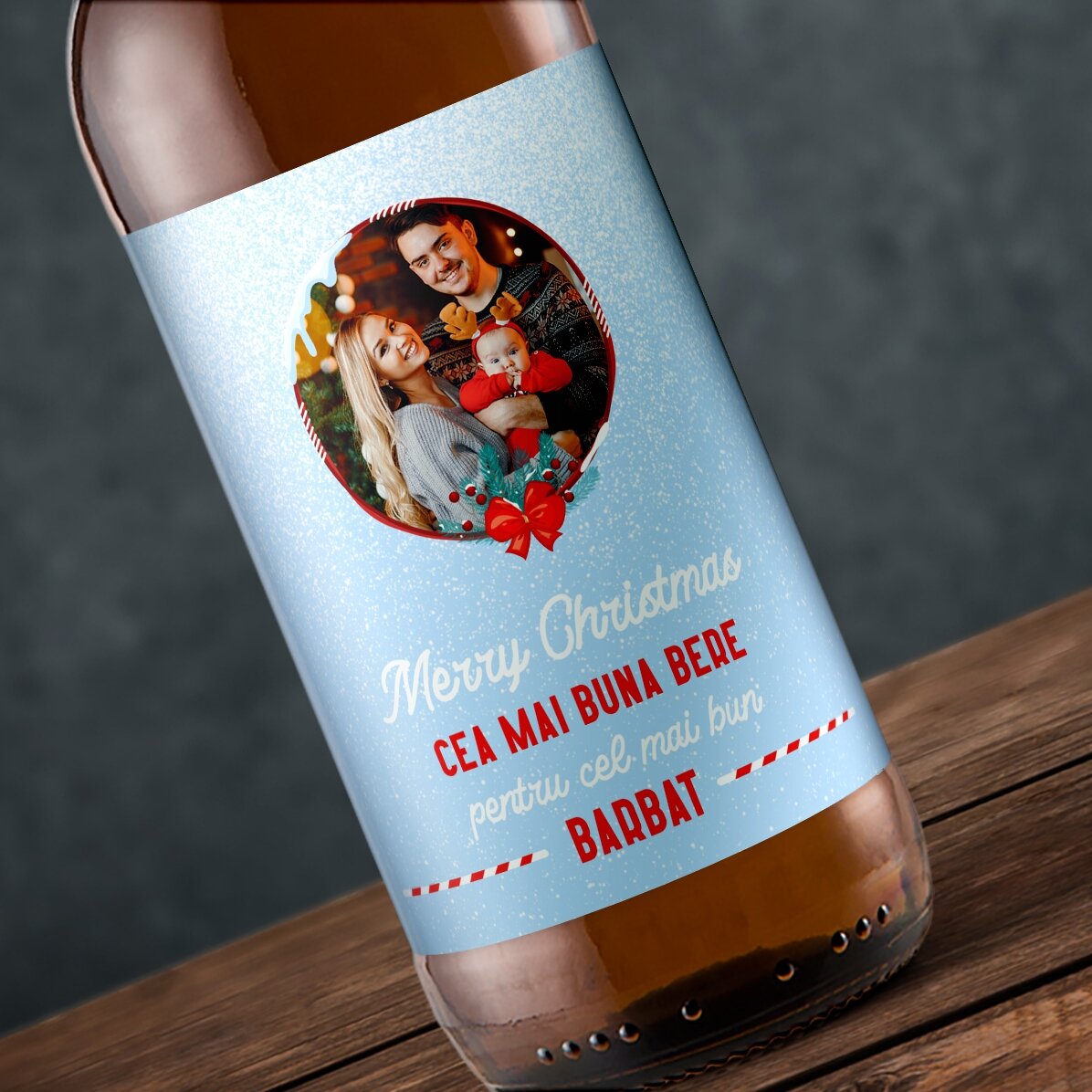 Bière personnalisée avec un texte - Sweet Christmas