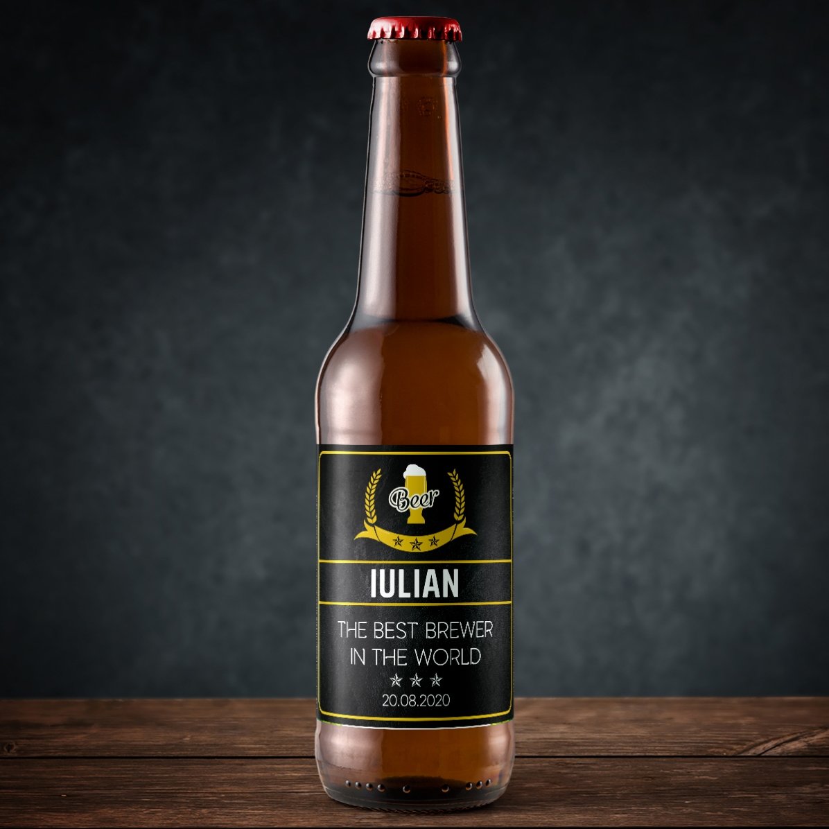 Bière personnalisée avec un texte - The best brewer