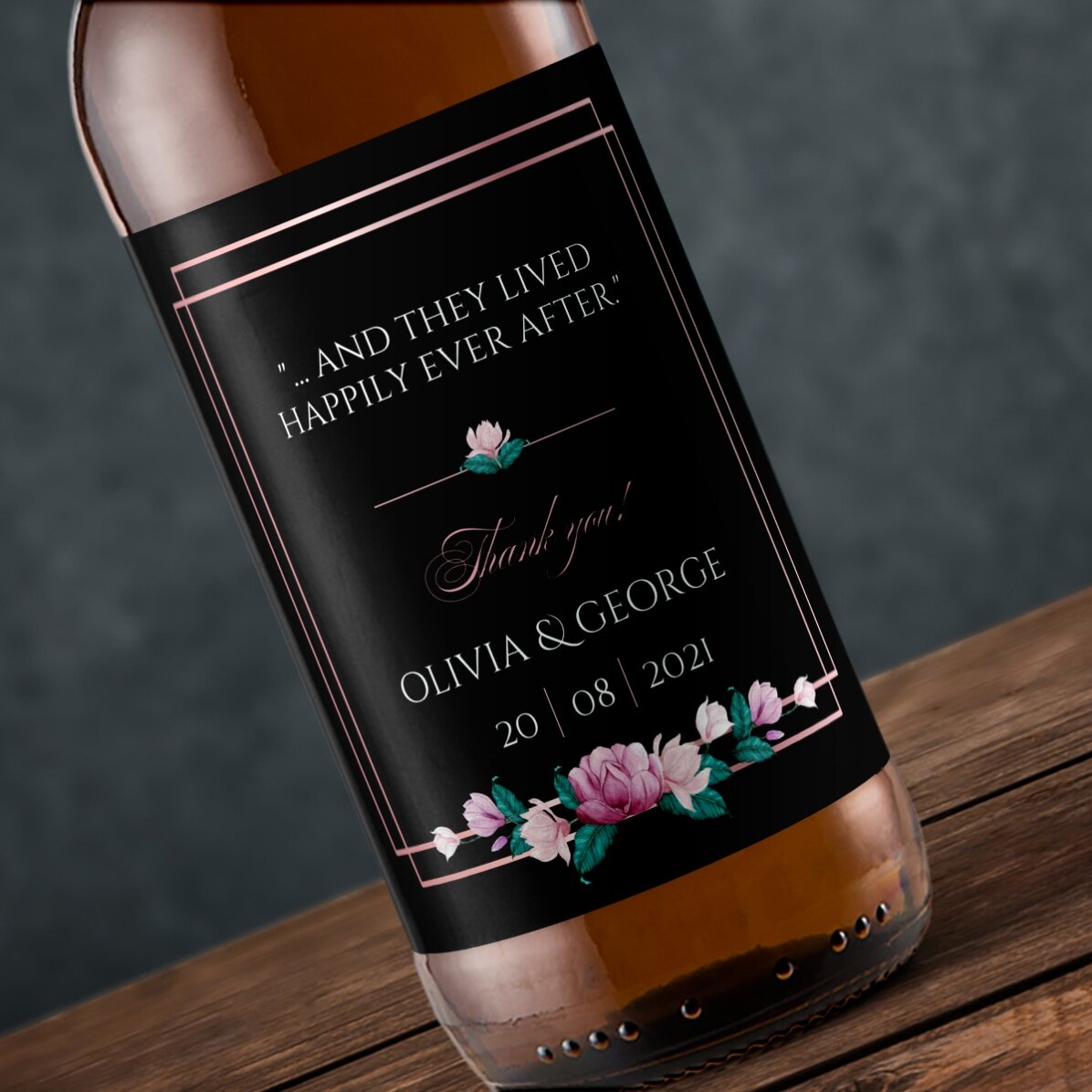 Bière personnalisée avec un message - Mariage