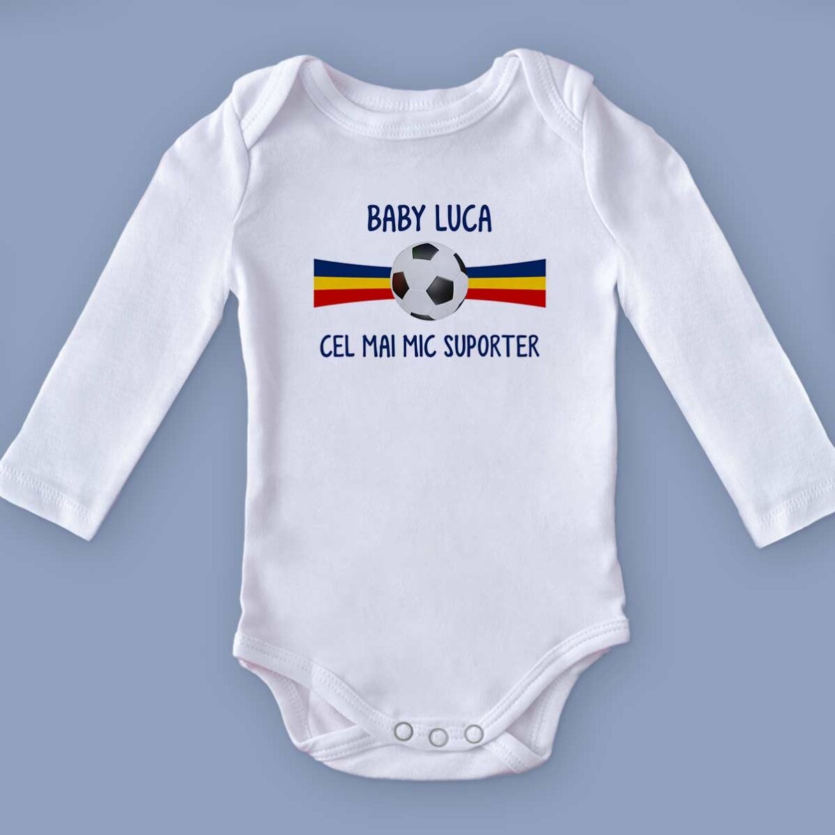 Body pour enfant personnalisé avec un message - Football