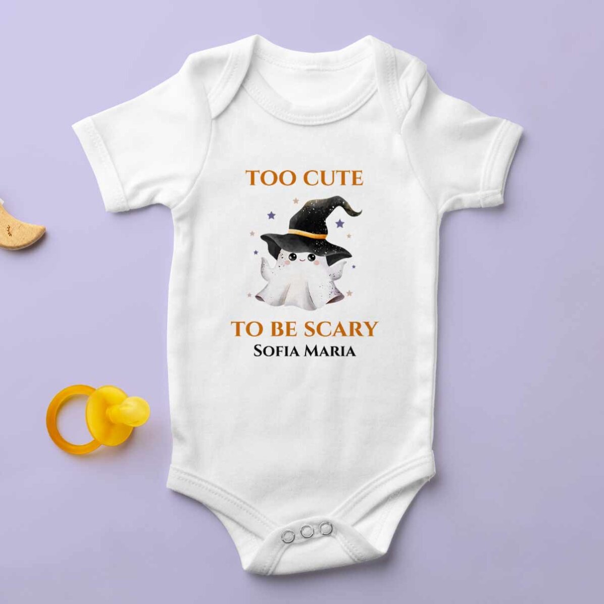 Body pour bébé personnalisé avec un message - Halloween