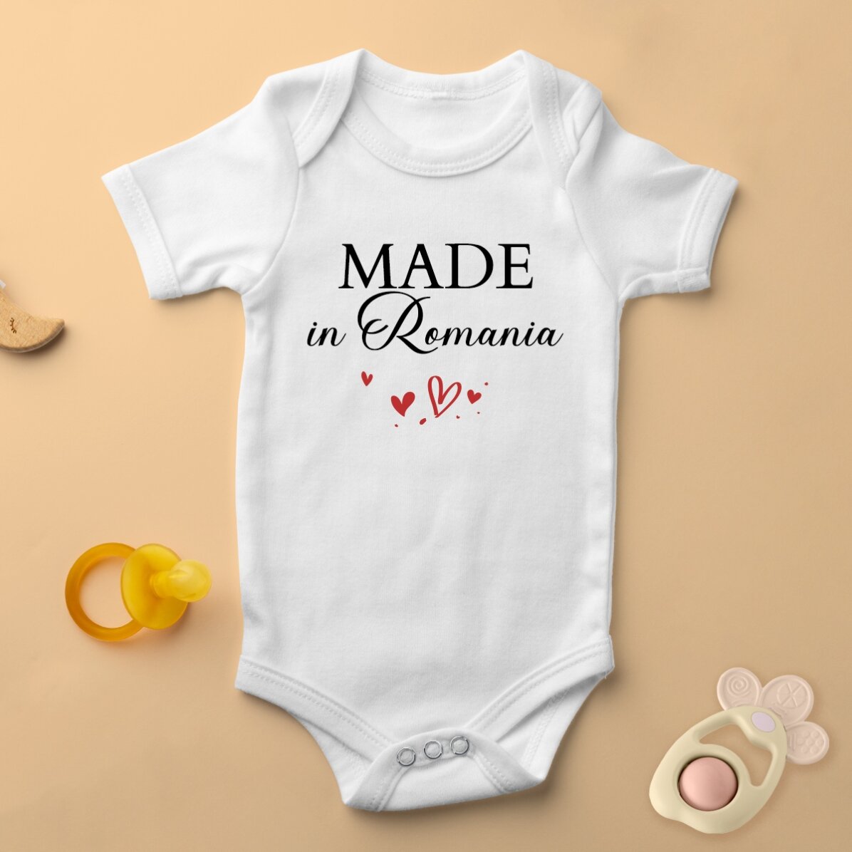Body pour bébé personnalisé avec un message - Made with love