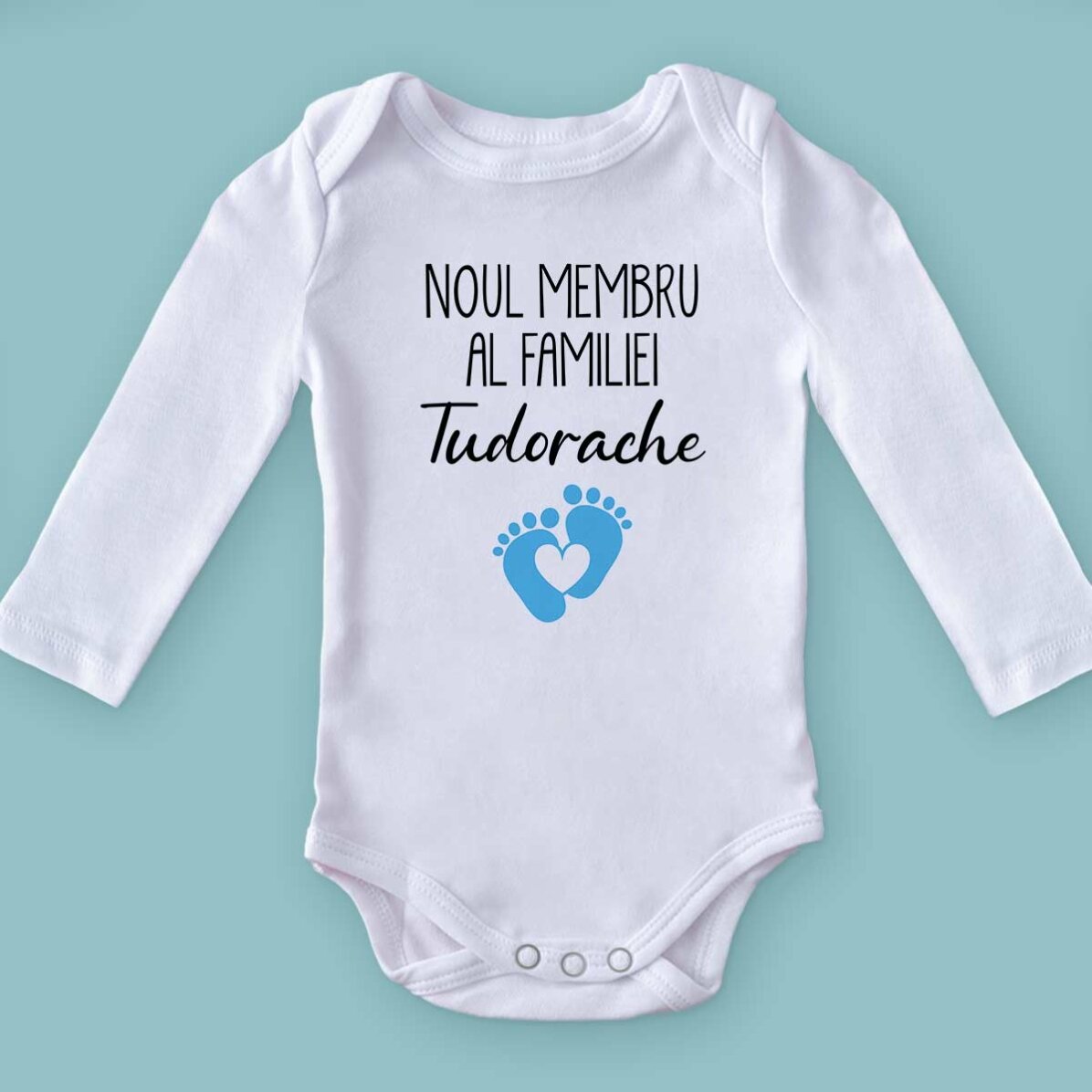 Body pour bébé personnalisé avec un message - Le nouveau membre