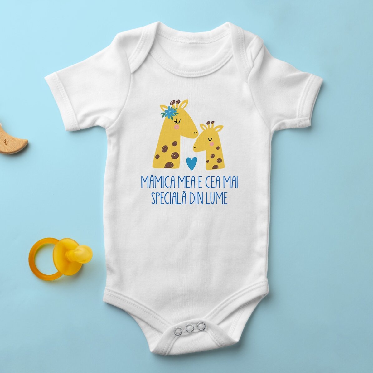 Body pour bébé personnalisé avec un message pour les mamans