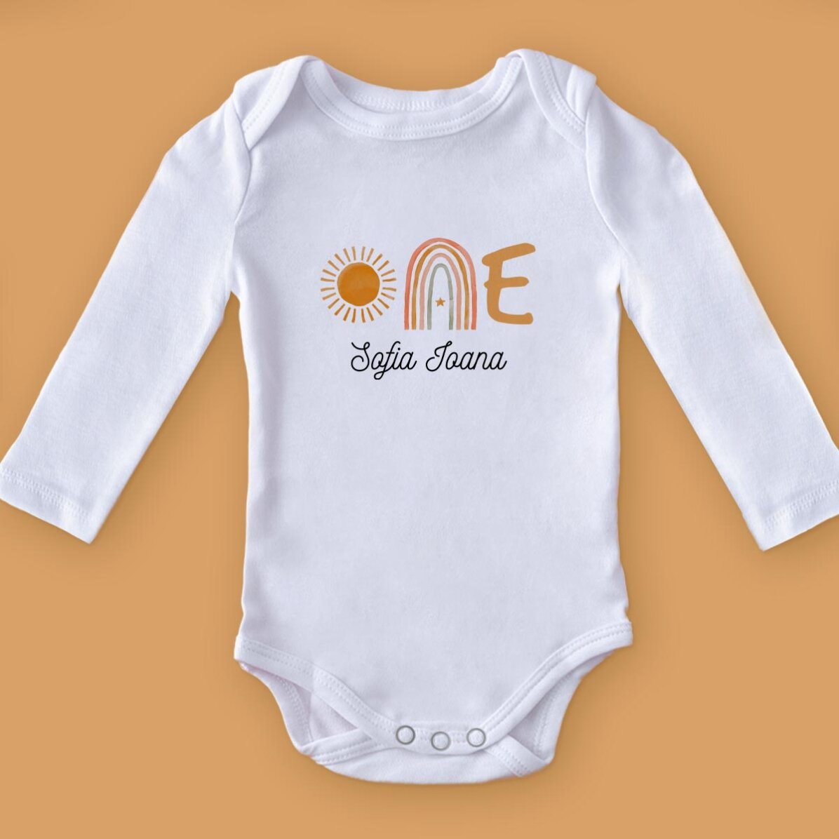 Body pour bébé personnalisé avec un prénom - ONE