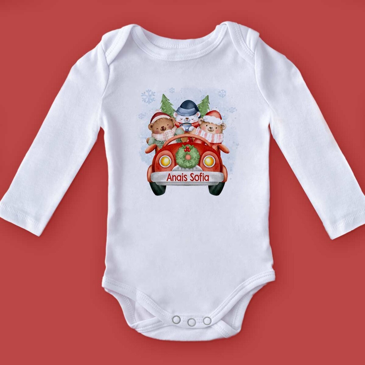 Body pour bébé personnalisé avec un texte - Noël