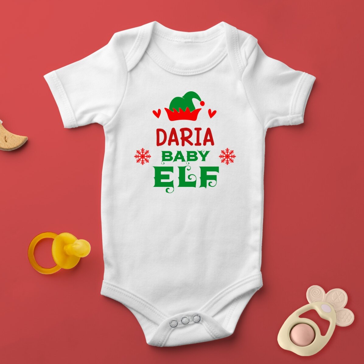 Body pour bébé personnalisé avec un texte - Little elf