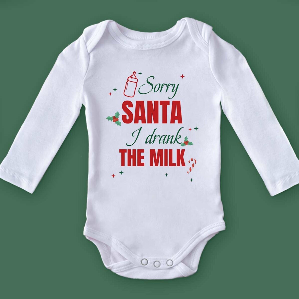 Body pour enfant personnalisé avec le texte « Sorry Santa »