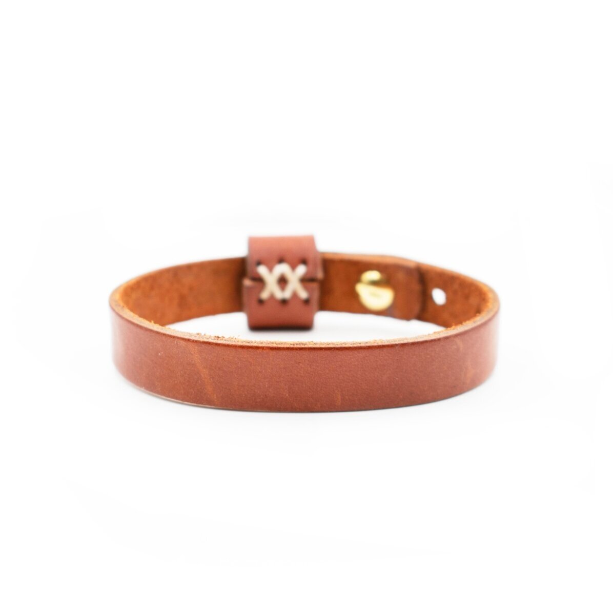 Bracelet en cuir personnalisé avec un nom et une date - Cœur