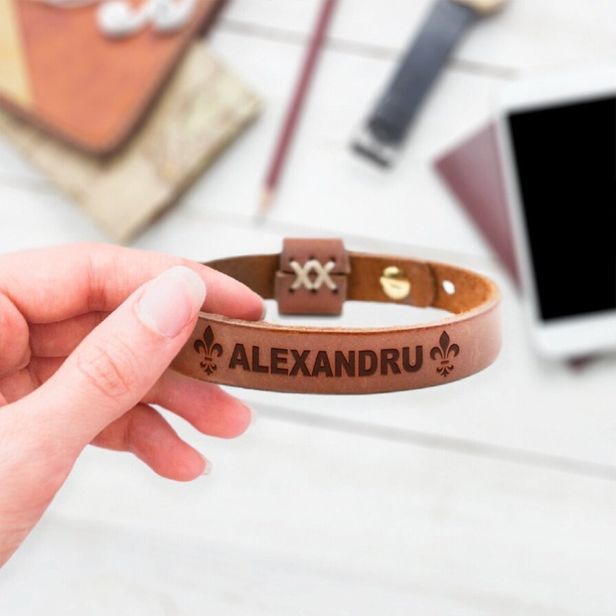 Bracelets en cuir personnalisés pour homme