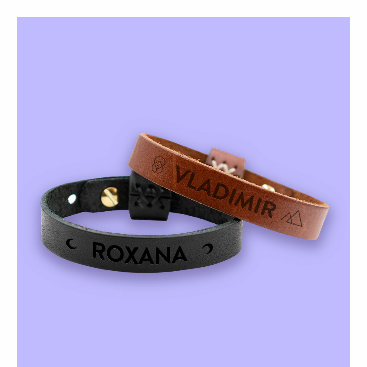 Bracelets en cuir personnalisés