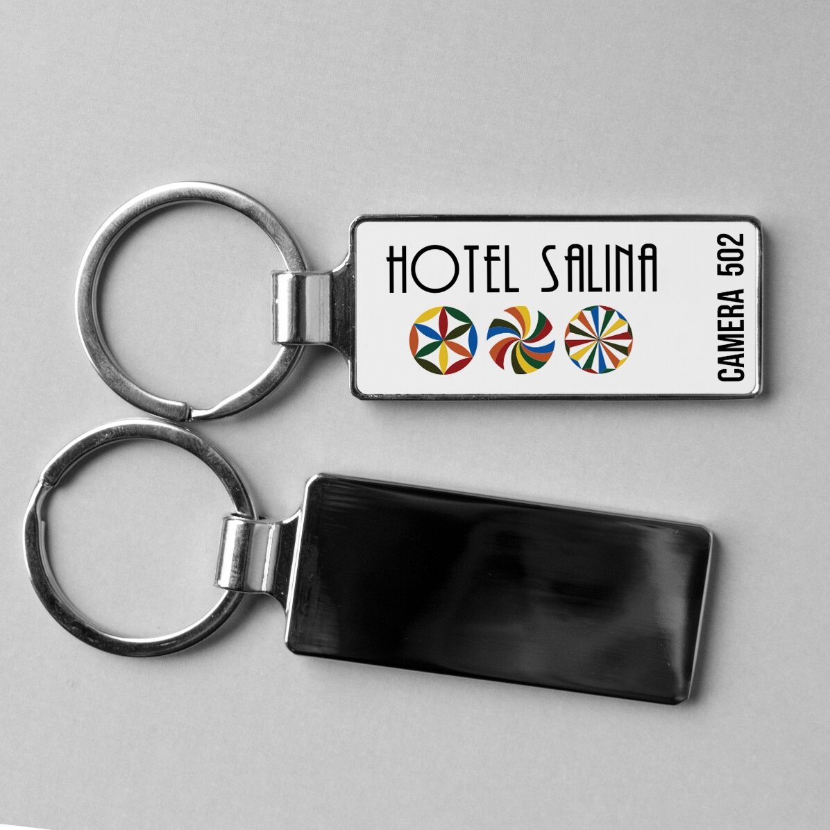 Porte-clés personnalisé avec logo et texte