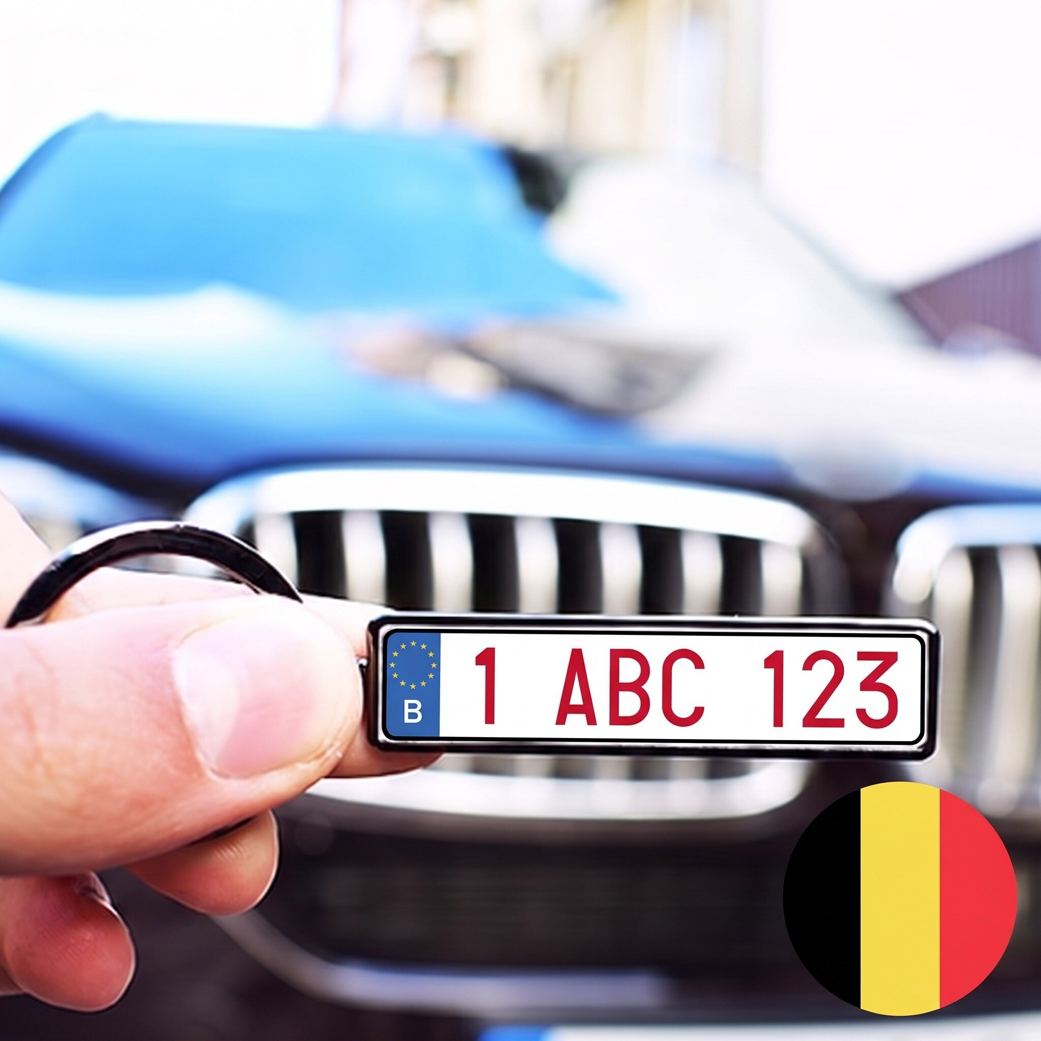 Porte-clés personnalisé avec plaque d