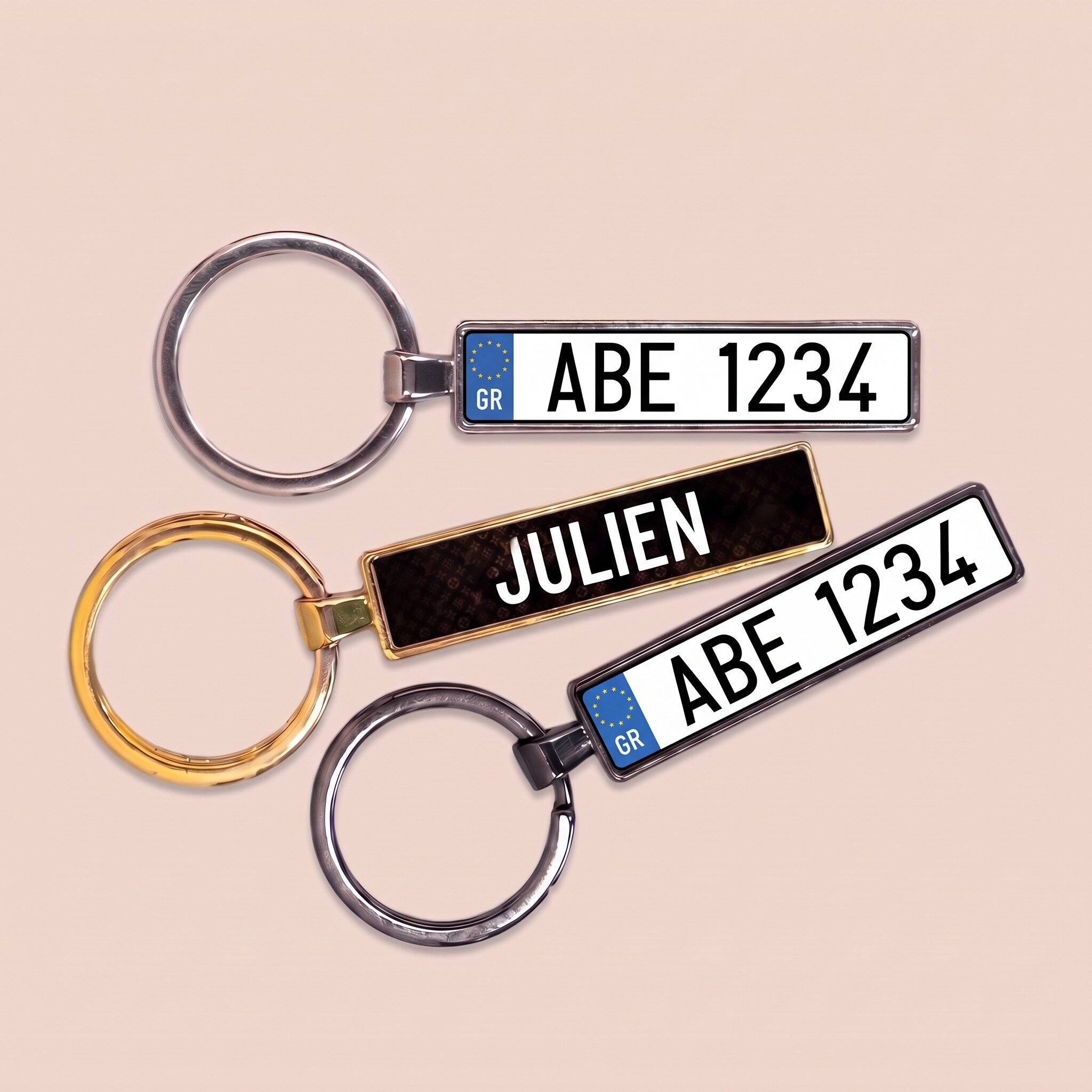 Porte-clés personnalisé avec plaque d