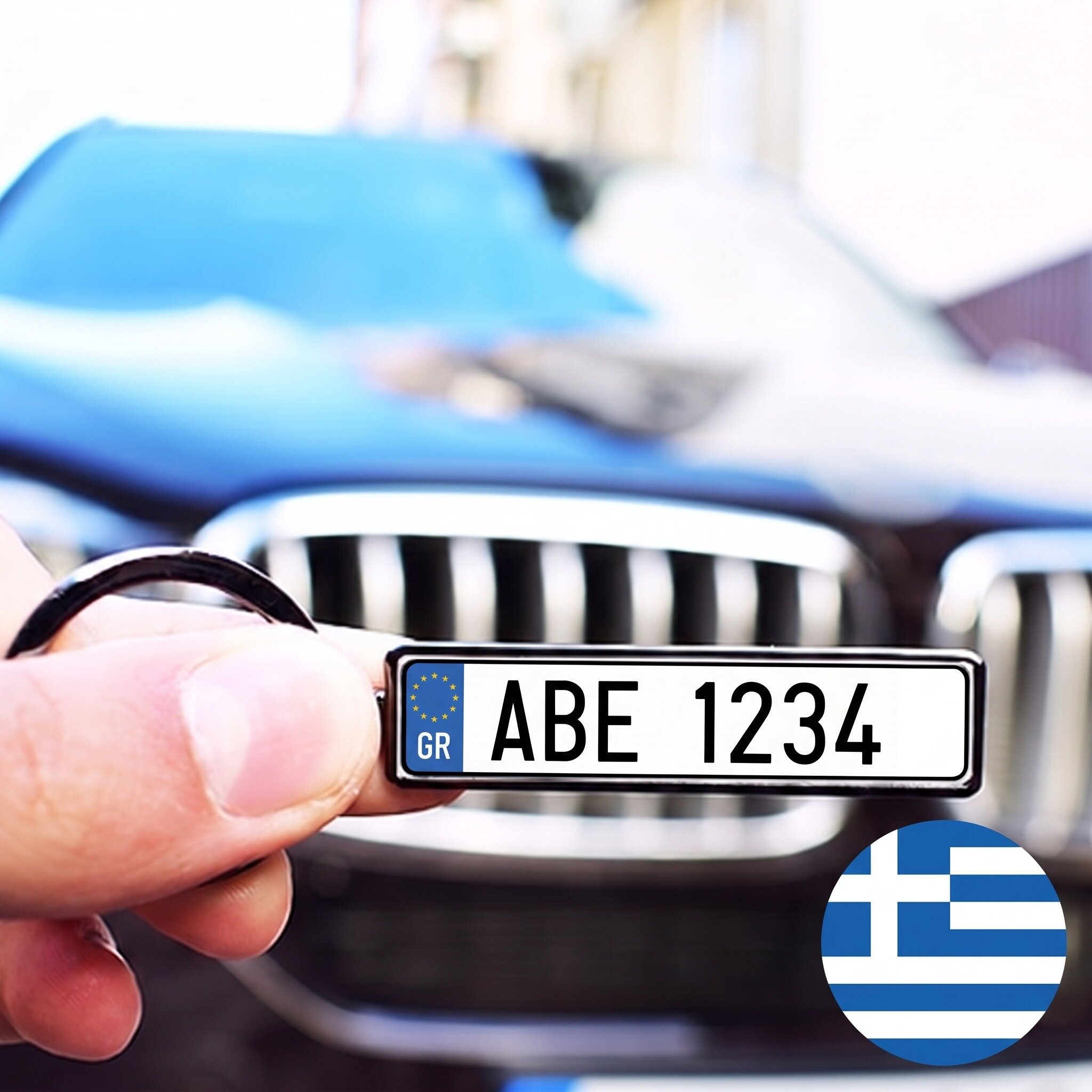 Porte-clés personnalisé avec plaque d