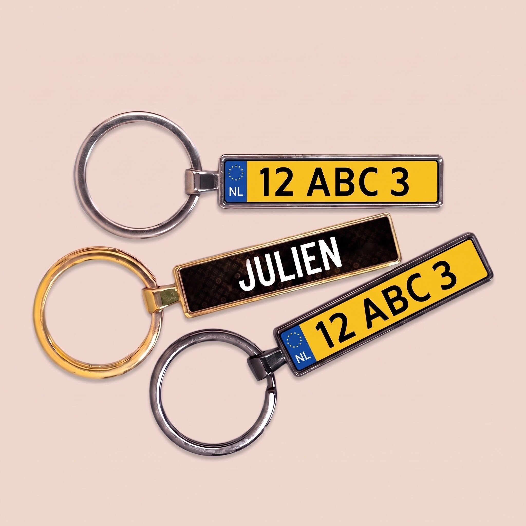 Porte-clés personnalisé avec plaque d