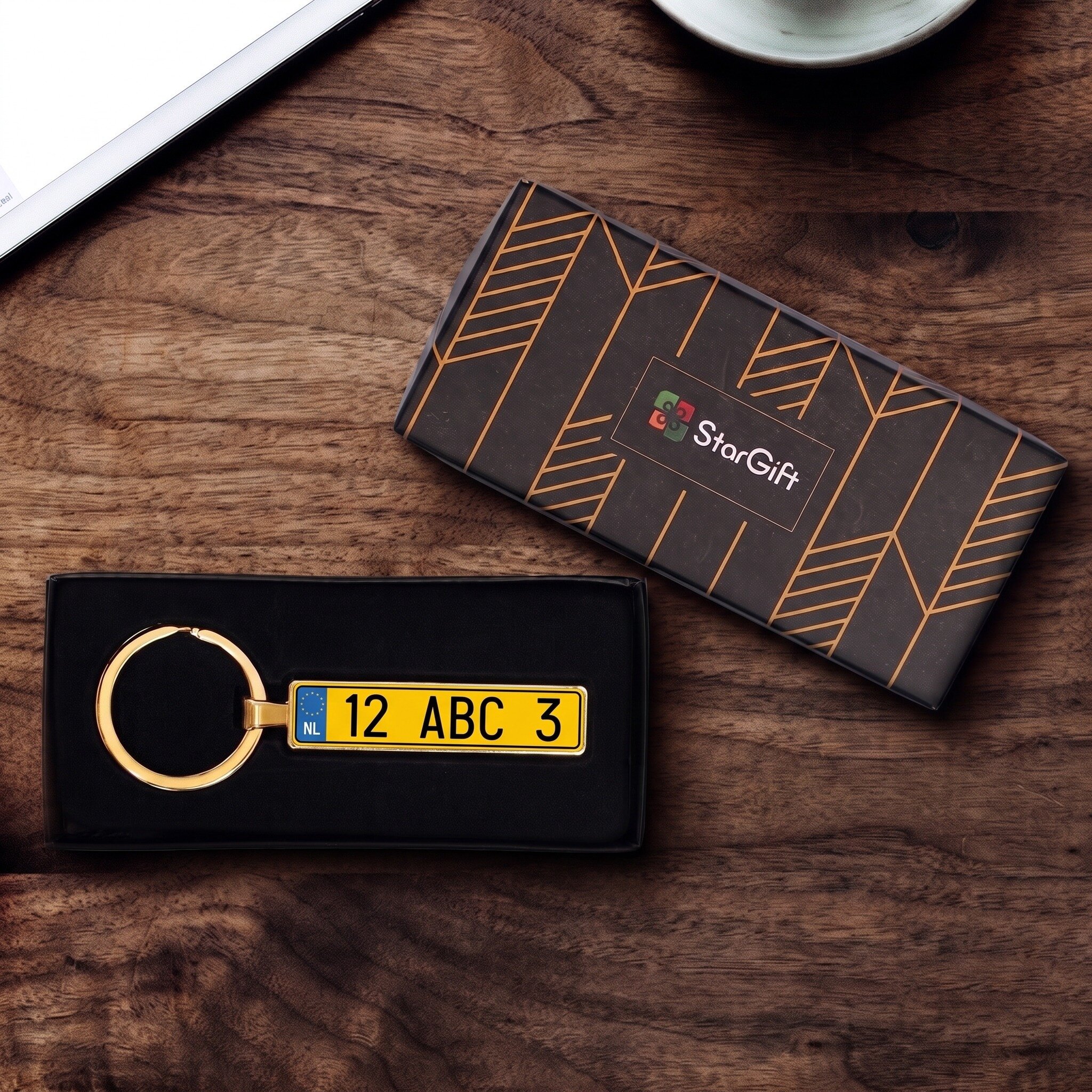 Porte-clés personnalisé avec plaque d