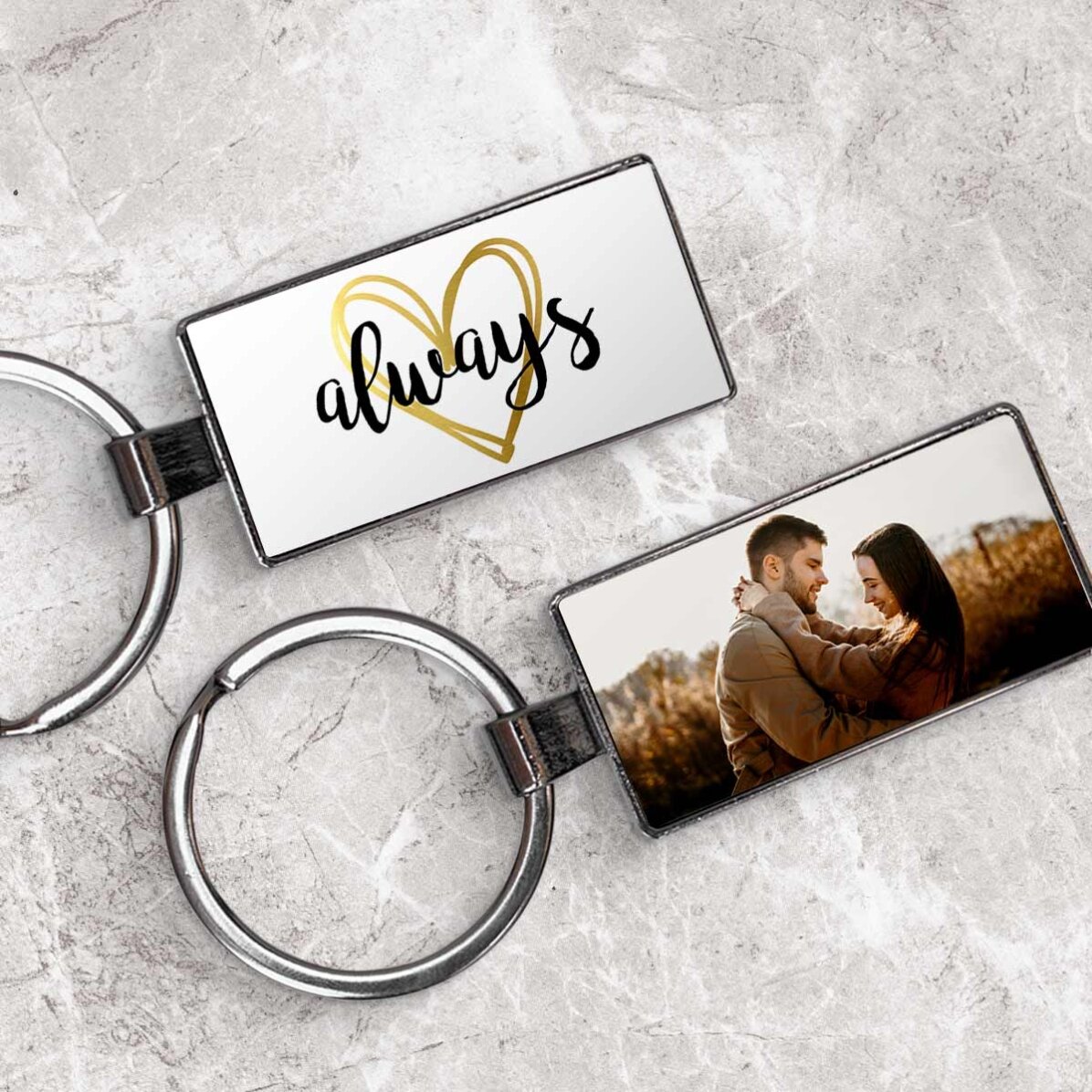 Porte-clés personnalisé avec une photo - Always