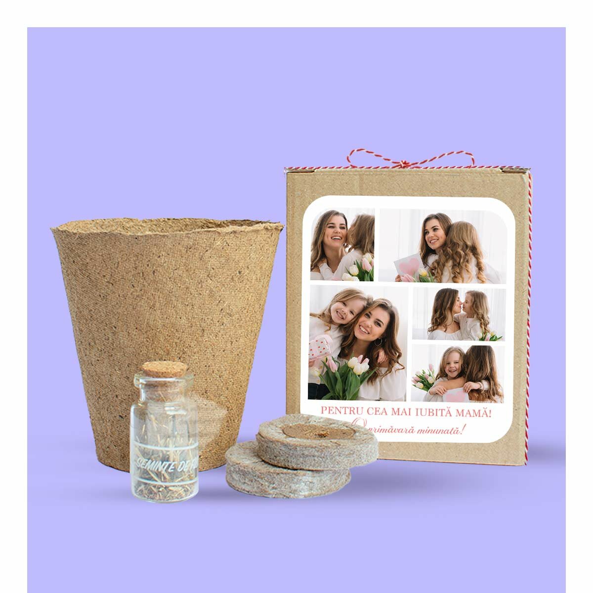 Cadeaux avec des kits de plantation personnalisés