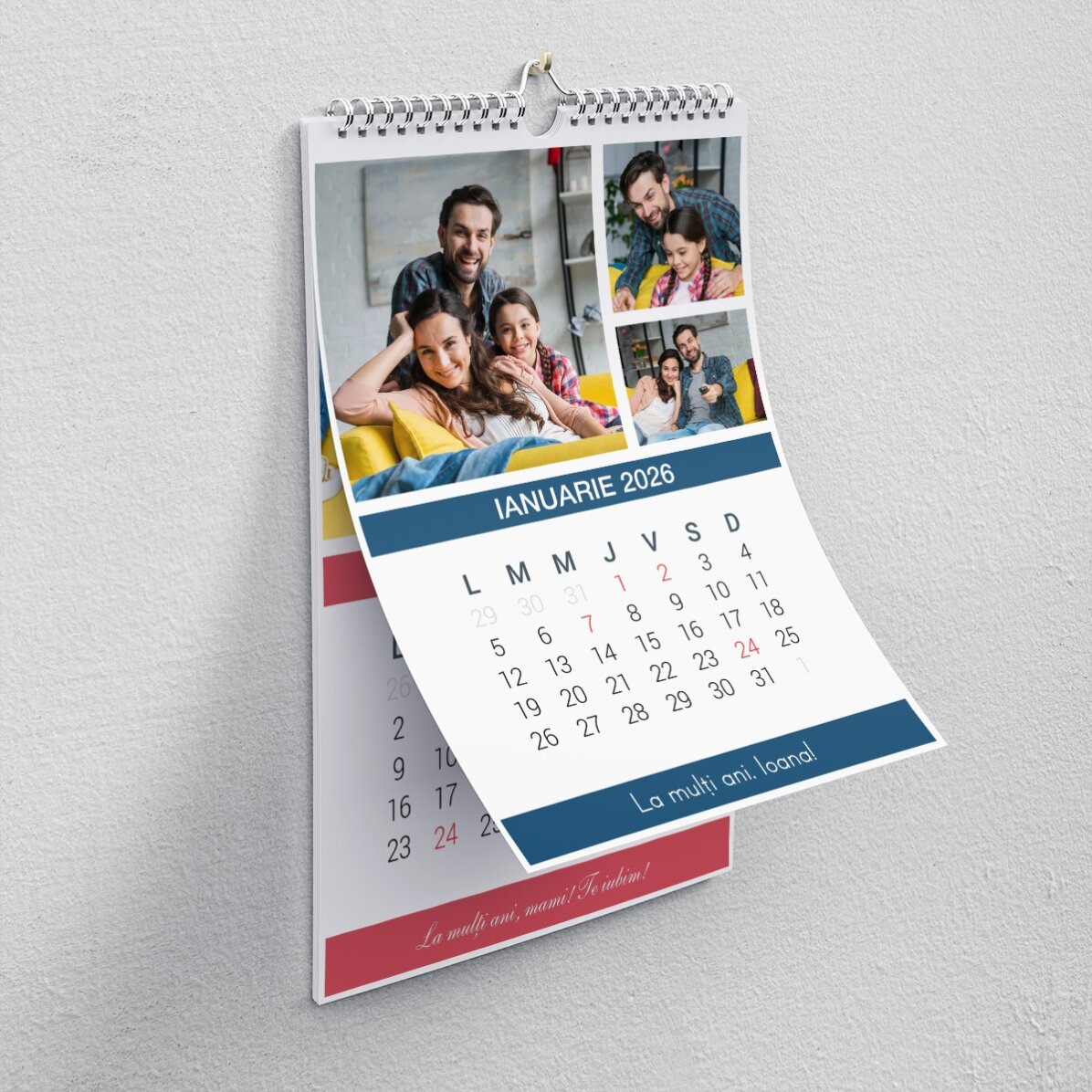 Calendrier personnalisé avec photos et message - Moments passés ensemble