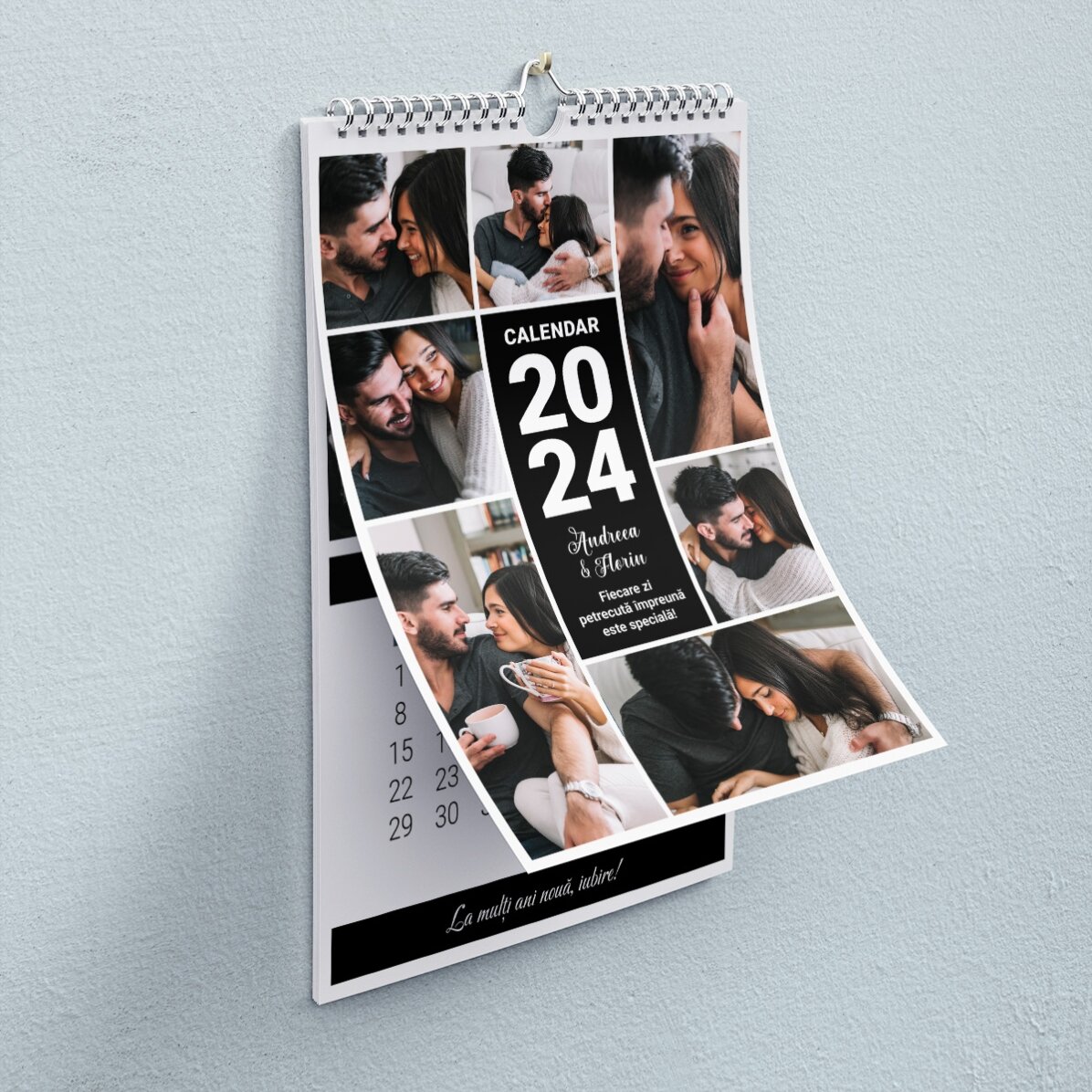 Calendrier personnalisé avec photos et message - Moments passés ensemble