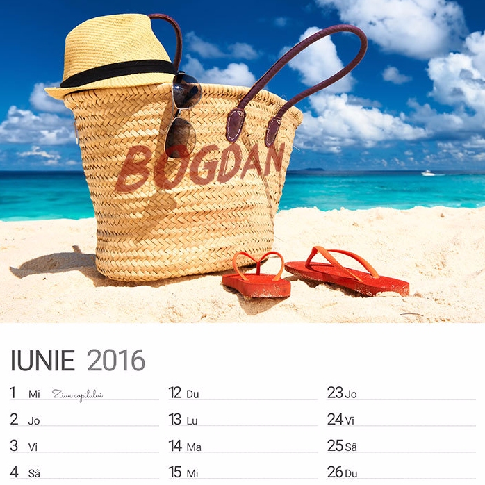 Calendrier personnalisé - première édition