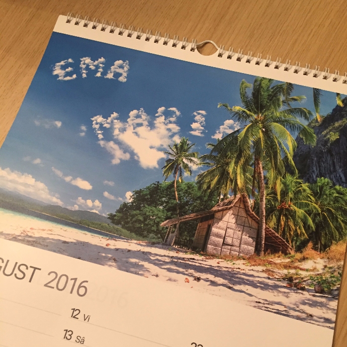 Calendrier personnalisé - première édition