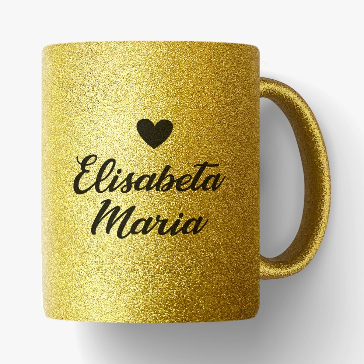 Tasse à paillettes personnalisée avec un texte - Princess