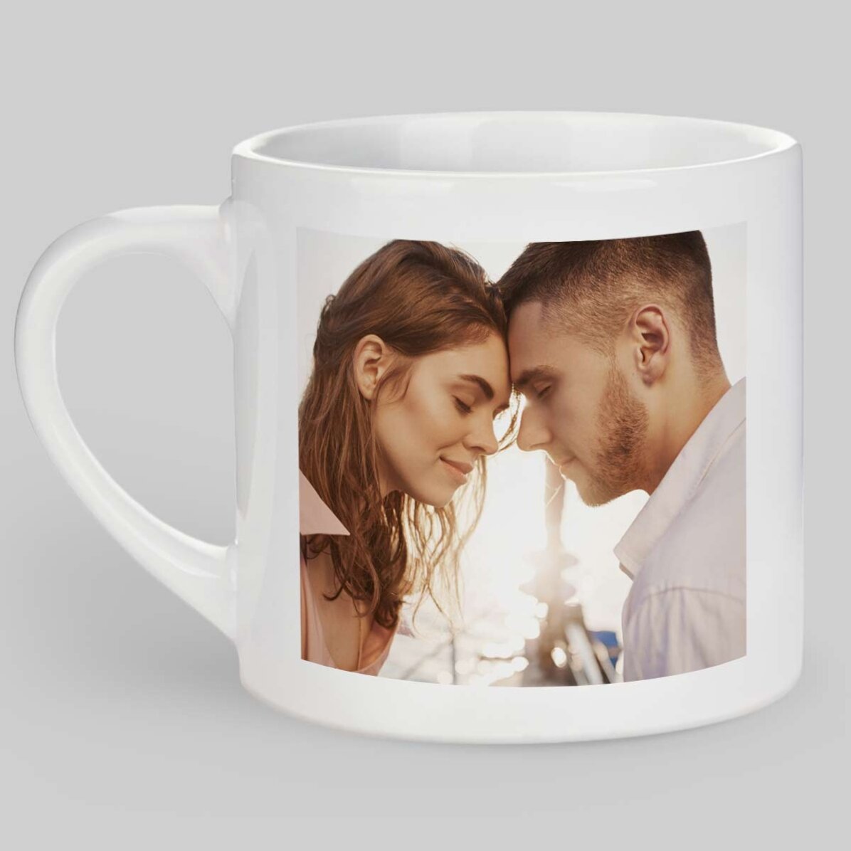 Tasse à espresso personnalisée avec 2 photos
