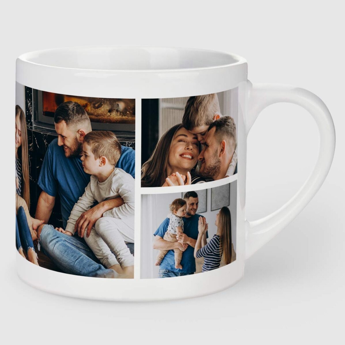 Tasse à expresso personnalisée avec 6 photos