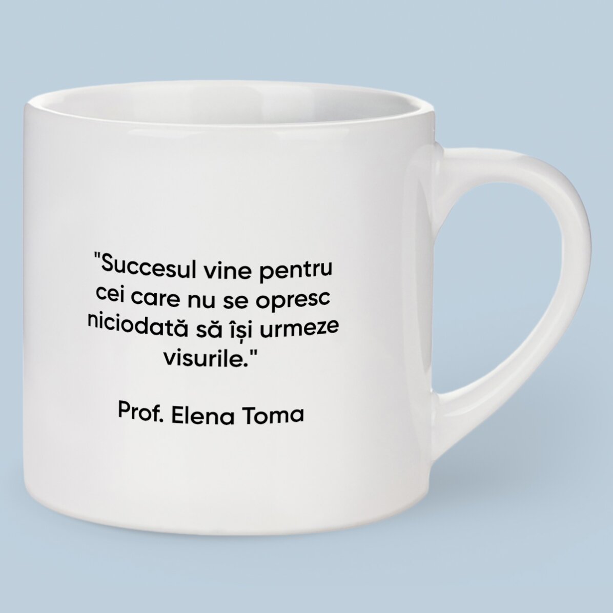 Tasse à expresso personnalisée avec message - Remise des diplômes