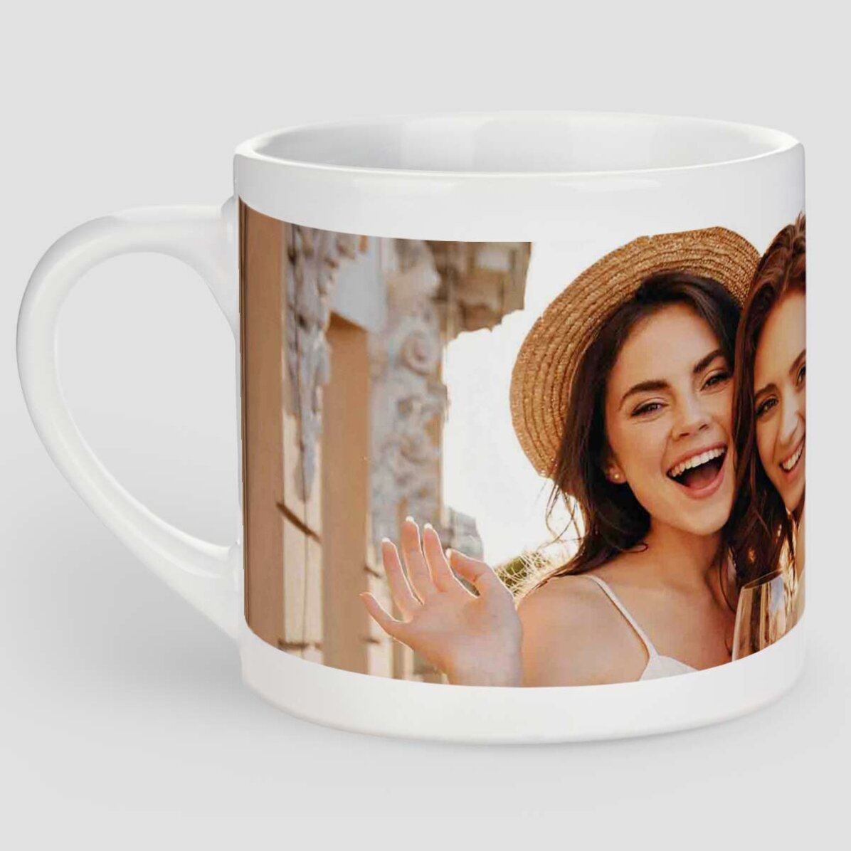 Tasse à expresso personnalisée avec une photo au format paysage