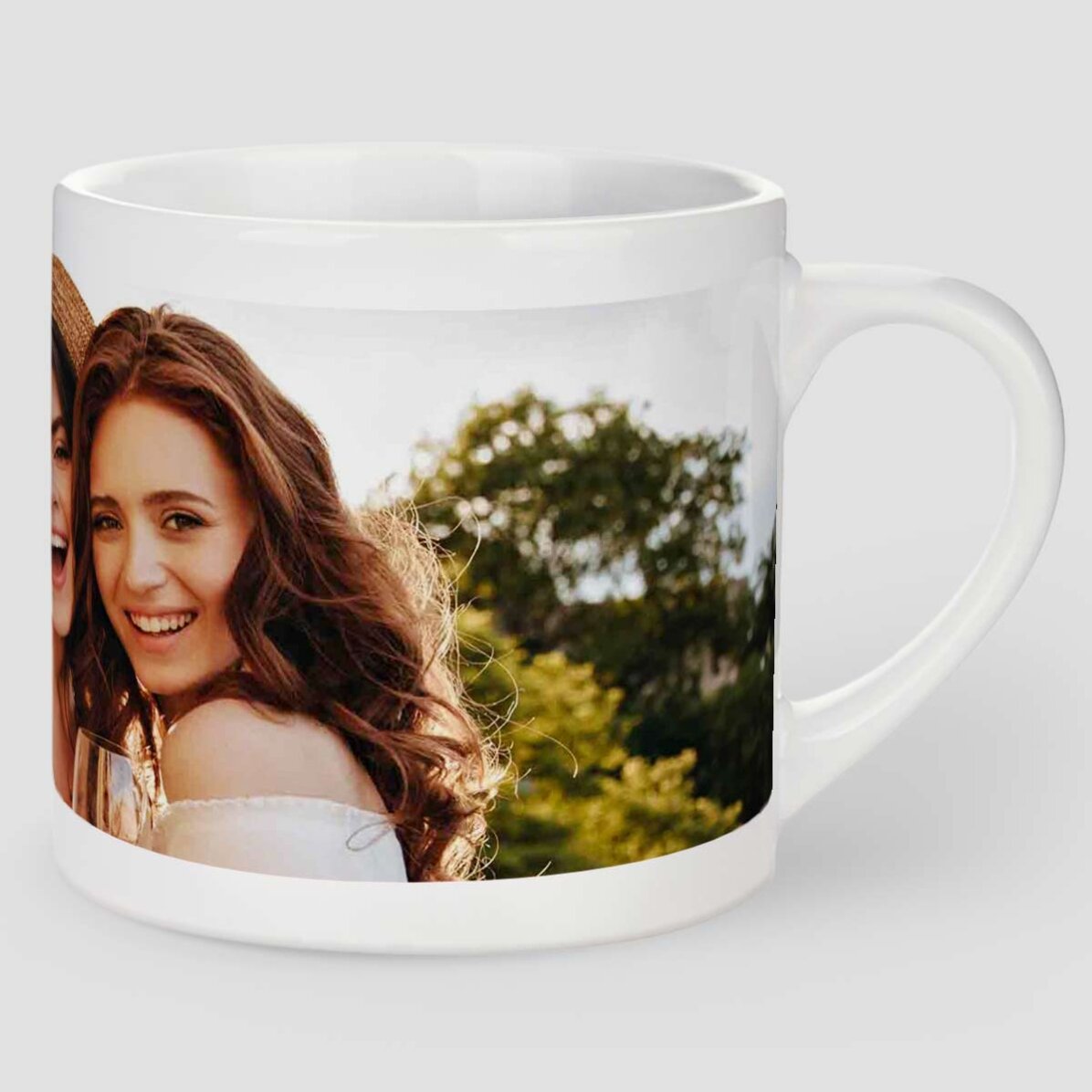 Tasse à expresso personnalisée avec une photo au format paysage