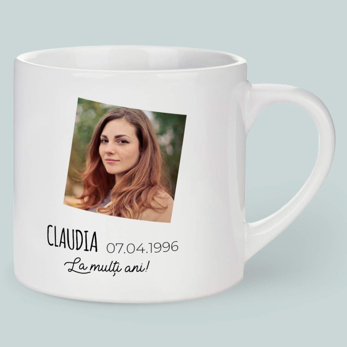 Tasse à espresso personnalisée avec photo et texte - Signe du Bélier