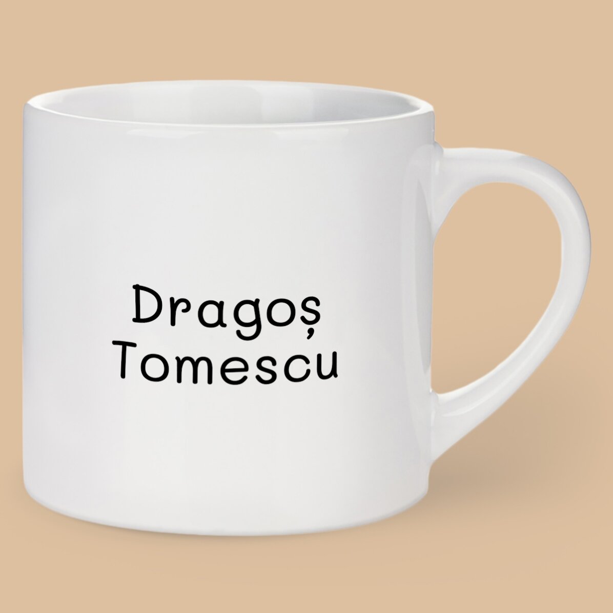 Tasse à espresso personnalisée avec inscription - « I’m Fine »