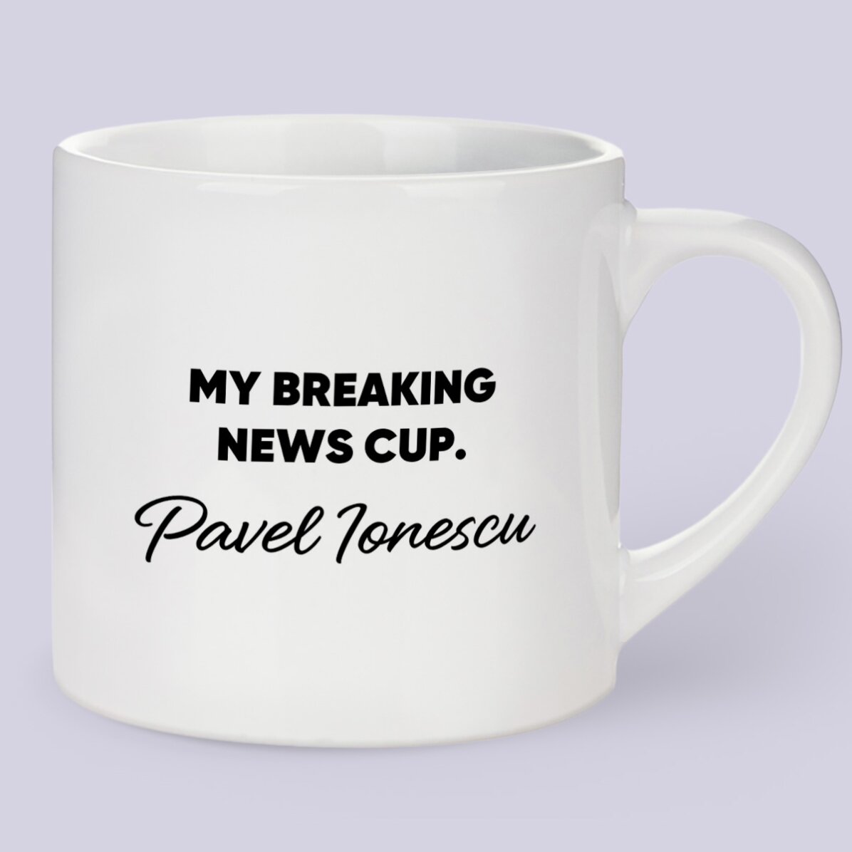 Tasse à espresso personnalisée avec inscription - Journaliste