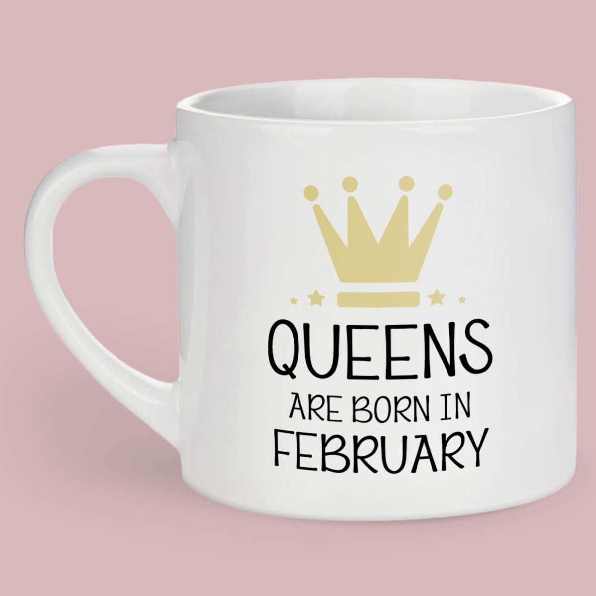 Tasse à expresso personnalisée avec inscription - Queens