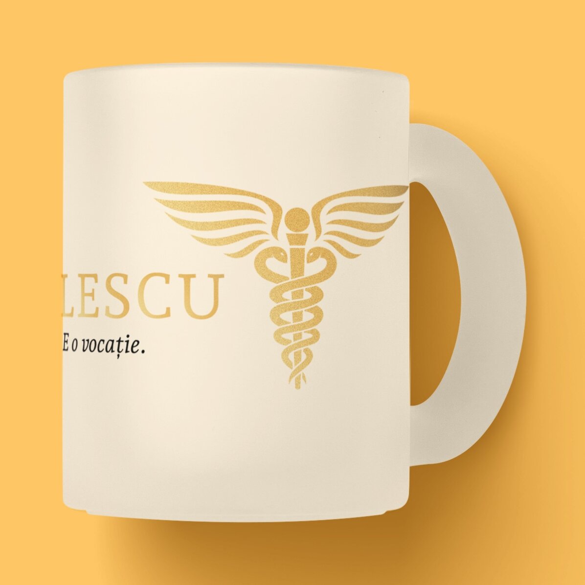 Tasse personnalisée avec inscription - Golden Doctor