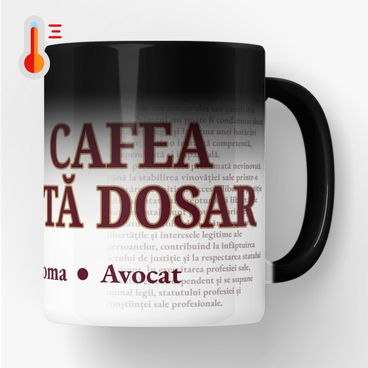 Tasse personnalisée avec un texte pour les avocats