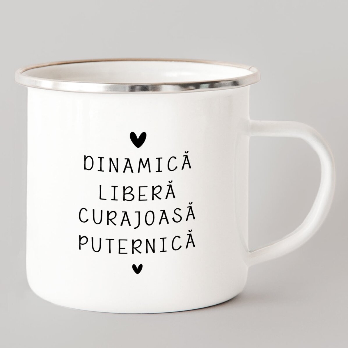 Tasse métallique émaillée personnalisée avec un message - Signe du Bélier